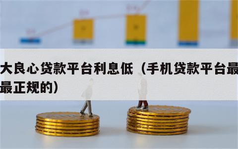 十大良心贷款平台利息低（手机贷款平台最安全最正规的）