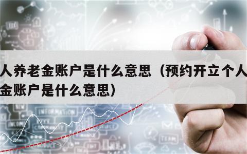 个人养老金账户是什么意思（预约开立个人养老金账户是什么意思）