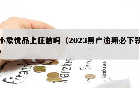 小象优品上征信吗（2023黑户逾期必下款）