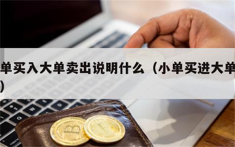 小单买入大单卖出说明什么（小单买进大单卖出）