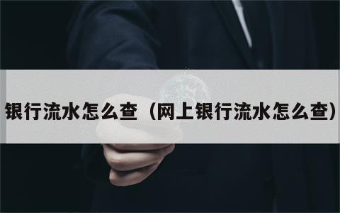 银行流水怎么查（网上银行流水怎么查）