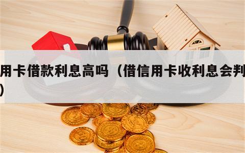 信用卡借款利息高吗（借信用卡收利息会判刑吗）