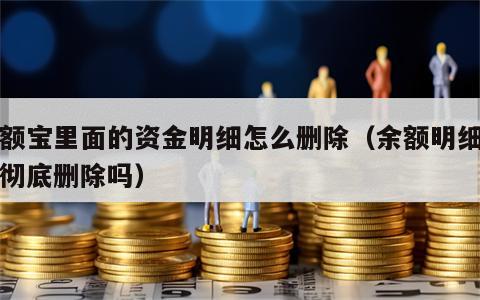 余额宝里面的资金明细怎么删除（余额明细可以彻底删除吗）