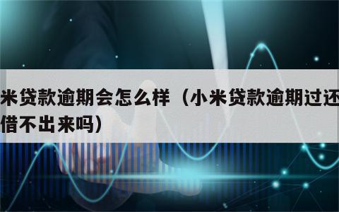 小米贷款逾期会怎么样（小米贷款逾期过还了就借不出来吗）