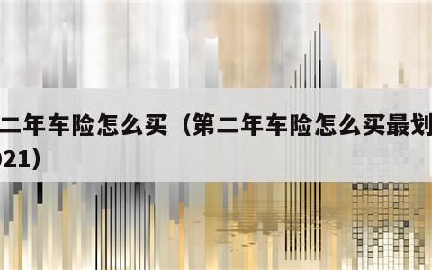 第二年车险怎么买（第二年车险怎么买最划算2021）