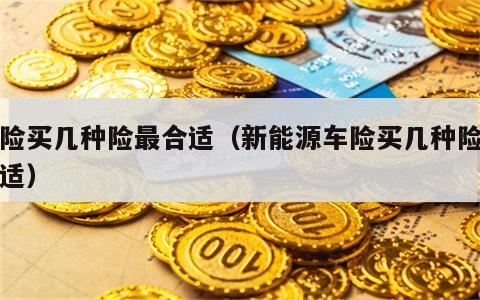 车险买几种险最合适（新能源车险买几种险最合适）