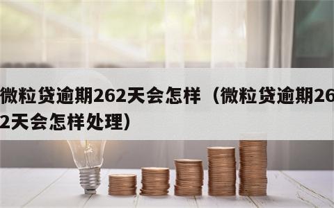 微粒贷逾期262天会怎样（微粒贷逾期262天会怎样处理）