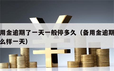 备用金逾期了一天一般停多久（备用金逾期会怎么样一天）