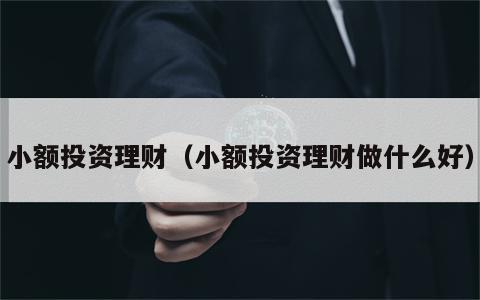 小额投资理财（小额投资理财做什么好）