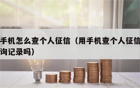 用手机怎么查个人征信（用手机查个人征信有查询记录吗）