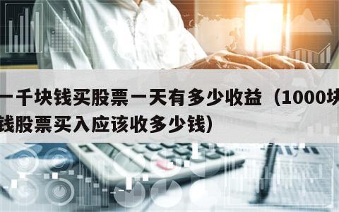 一千块钱买股票一天有多少收益（1000块钱股票买入应该收多少钱）