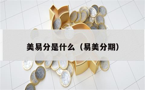 美易分是什么（易美分期）