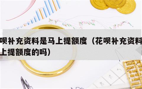 花呗补充资料是马上提额度（花呗补充资料是马上提额度的吗）