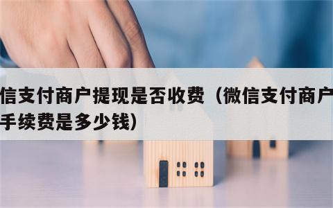 微信支付商户提现是否收费（微信支付商户提现手续费是多少钱）