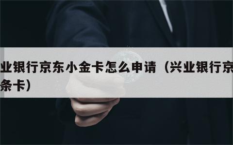 兴业银行京东小金卡怎么申请（兴业银行京东金条卡）