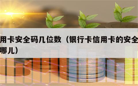 信用卡安全码几位数（银行卡信用卡的安全码在哪儿）