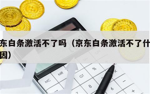 京东白条激活不了吗（京东白条激活不了什么原因）