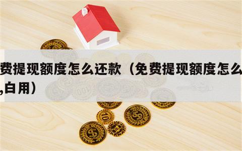 免费提现额度怎么还款（免费提现额度怎么还款,白用）